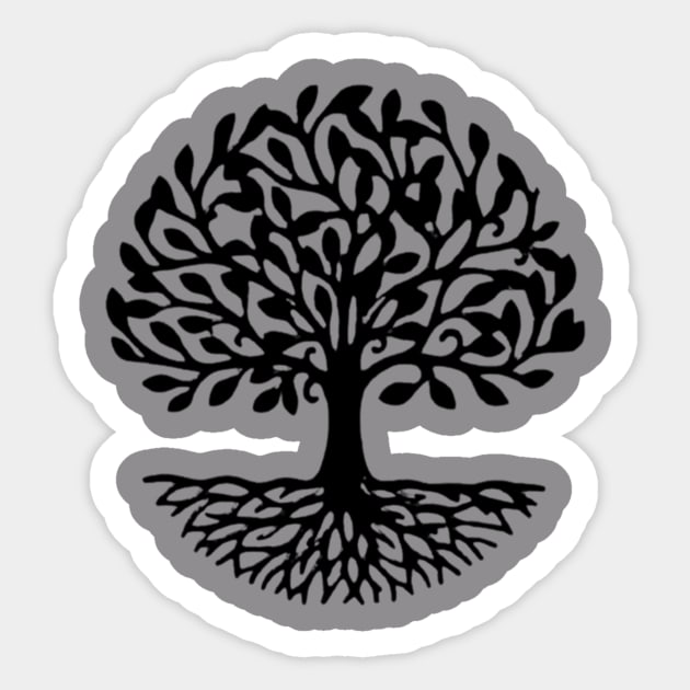 Tree of Life Desing Sticker by albaley